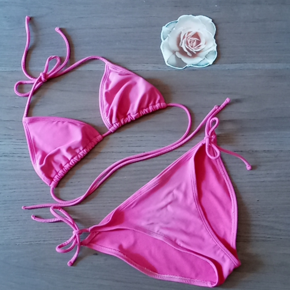 Pink String Bikini
